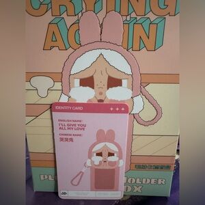 PopMart Crybaby Crying Again Plush Card Holder